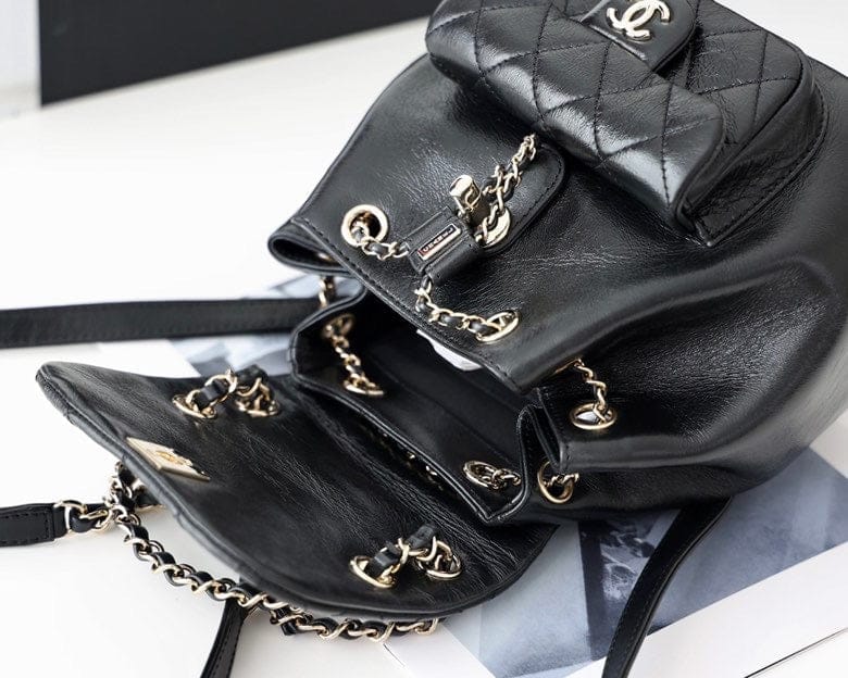 Chanel Backpack 18cm Black - Handbag - view 9