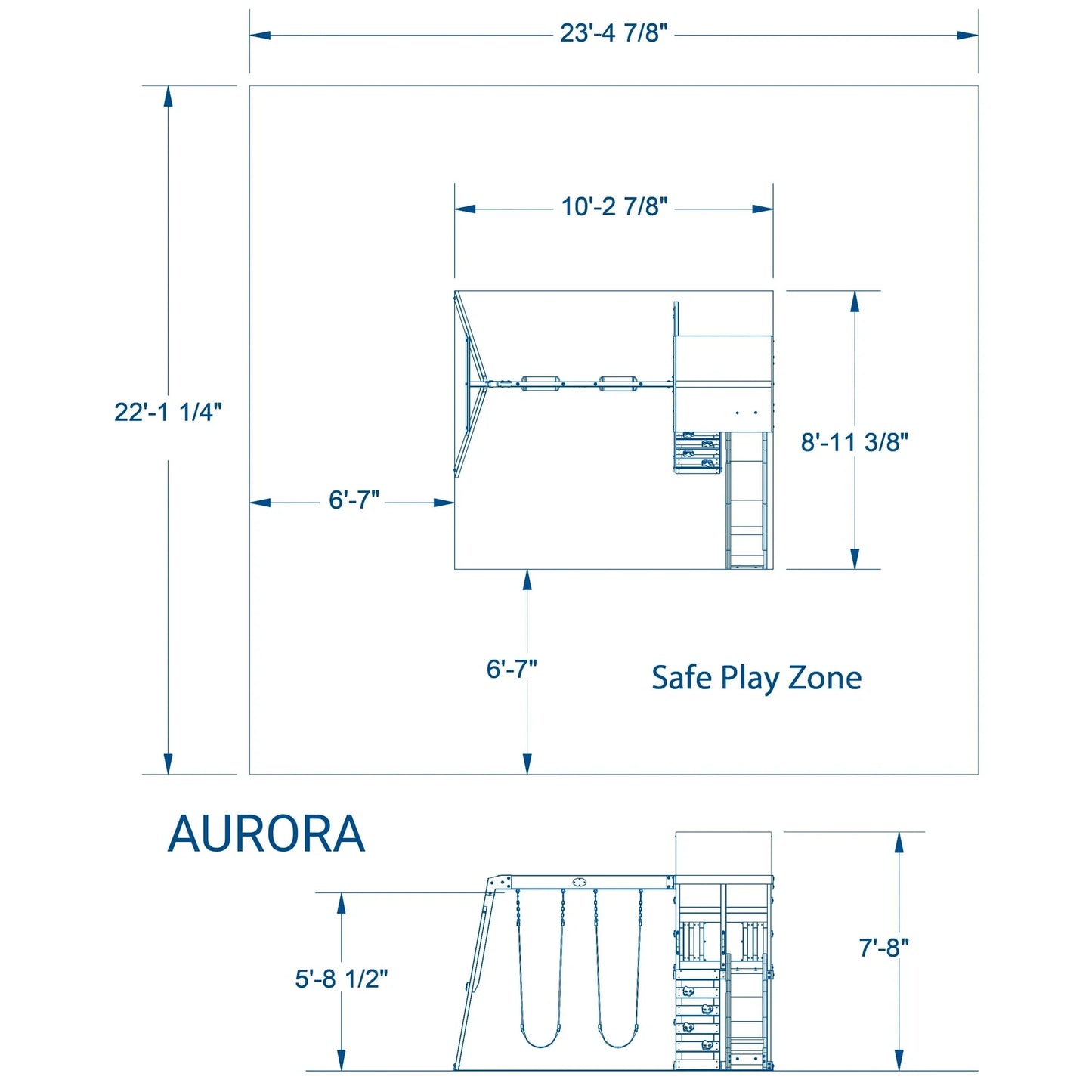 Backyard Discovery Aurora Wooden Cedar Swing Set - view 6