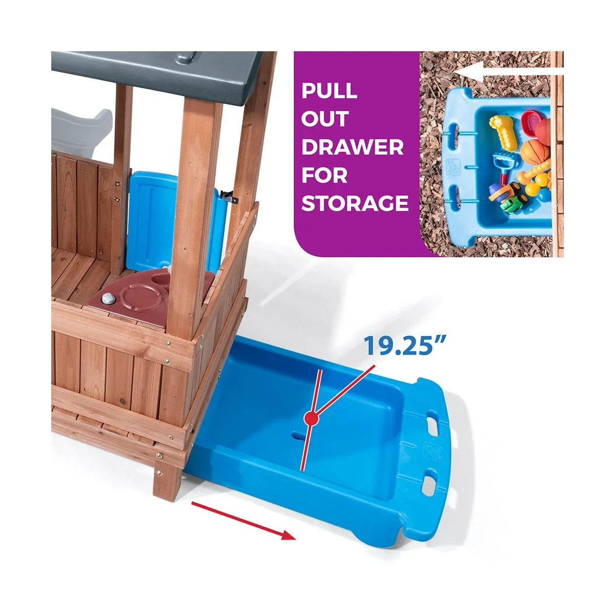 Step2 Woodland Adventure Kids Outdoor Playhouse for Toddlers - view 13
