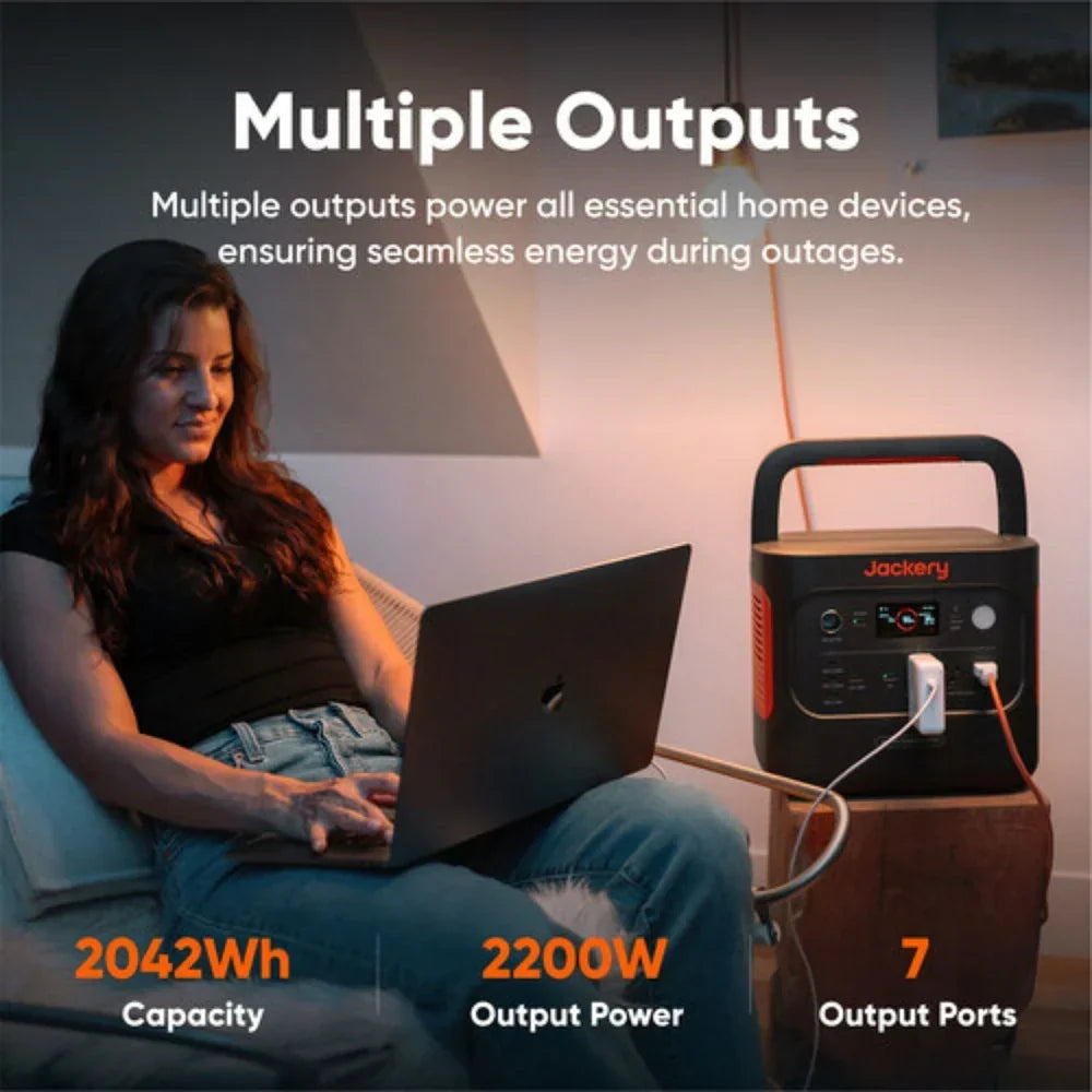 Jackery Explorer 2000 v2 Portable Power Station | 2042Wh | 2200W | 400W Solar Input - view 11