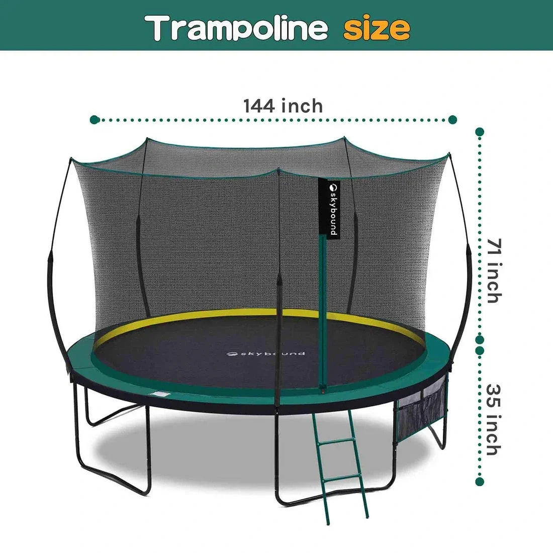 SkyBound Springless Trampoline 12FT - Play Equipment - view 10