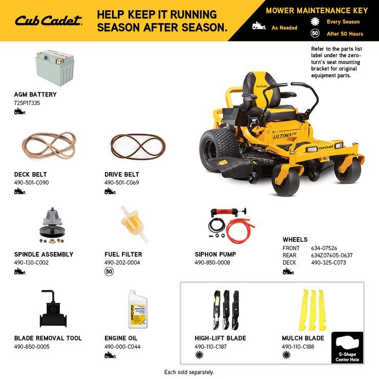 Cub Cadet Ultima ZT2 60 in. 24 HP Gas Zero-Turn Mower - view 11