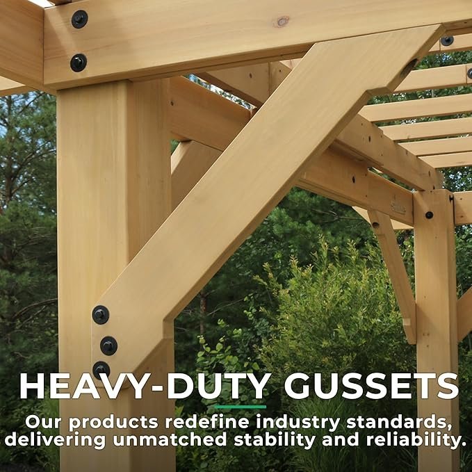 Yardistry 10 x 22 Meridian Pergola - Gazebo - view 9