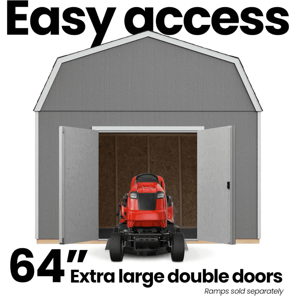 Hudson 12 ft. W x 16 ft. D Wood Storage Shed - view 9