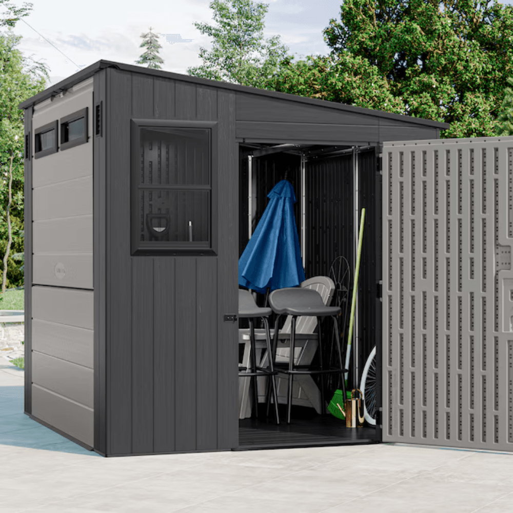 Suncast 8-ft x 7-ft Resin Shed (Floor Included) - view 7