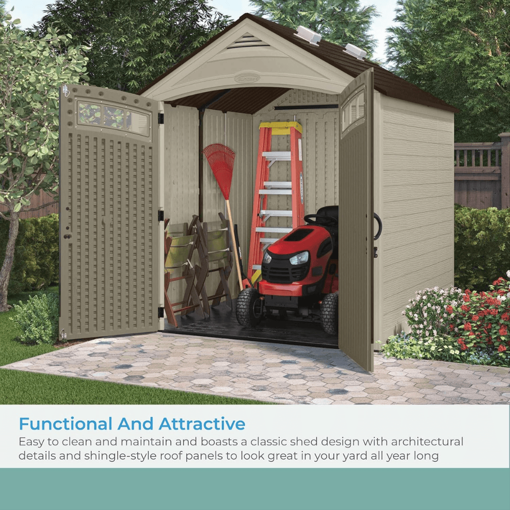 Vista 7 ft. W x 7 ft. D Plastic Shed - view 7