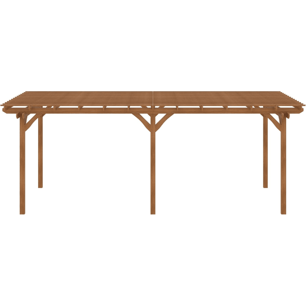 Outsunny 12 ft x 20 ft DIY Deck Outdoor Wood Pergola - view 8