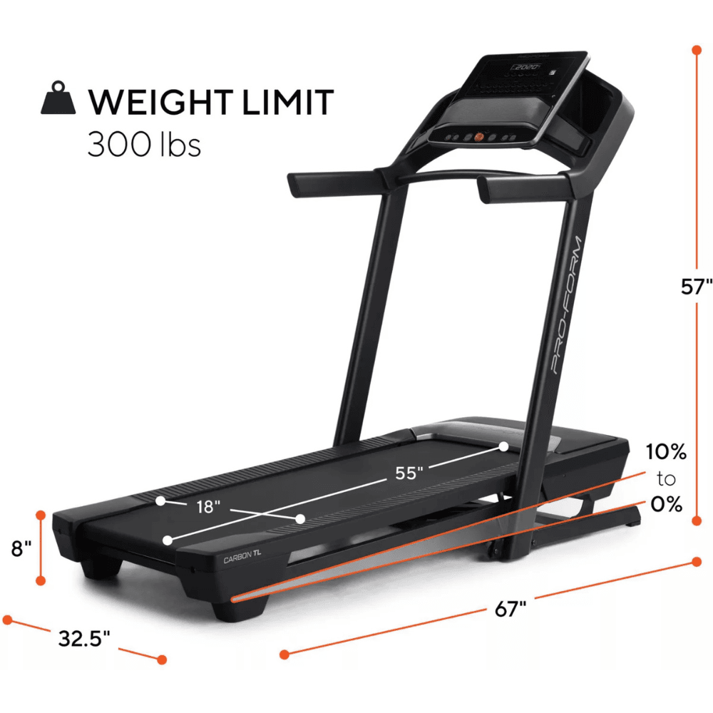 ProForm Carbon TL Treadmill - Fitness Equipment - view 12