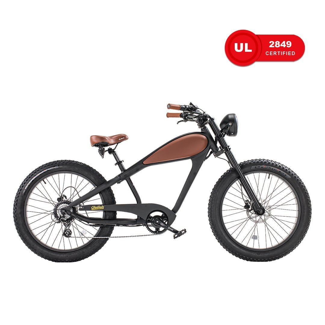 Revi Bikes Cheetah 48V 750W Hub Motor Fat Tire Electric Cruiser Bike - view 5