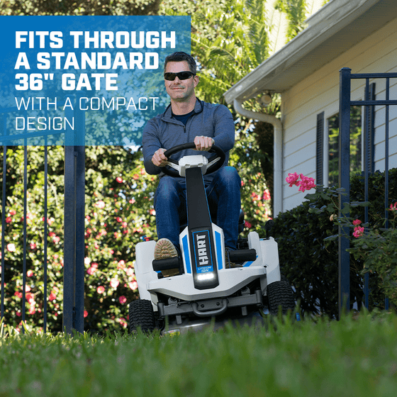 Hart 80-Volt 30-inch Deck Lithium-Ion Riding Lawn Mower Kit - view 5