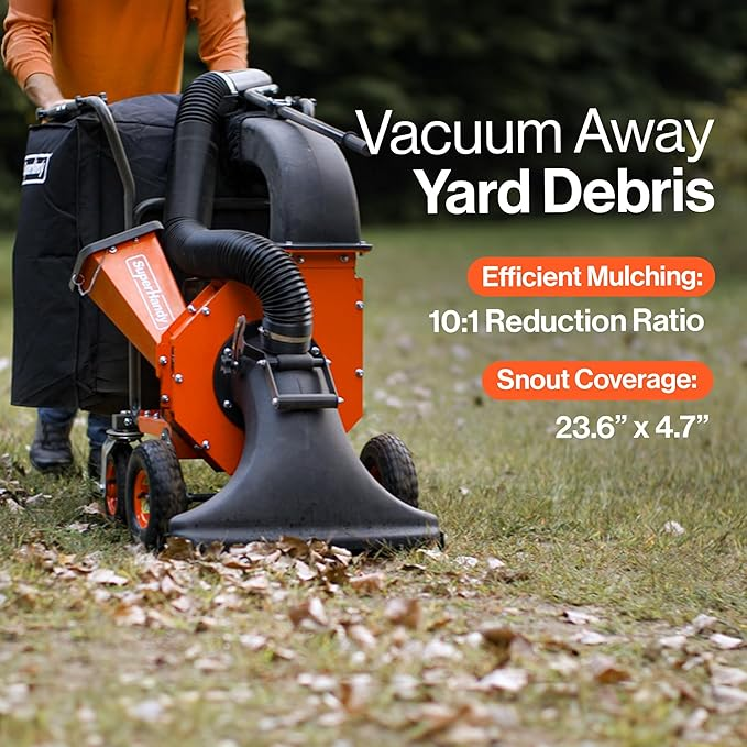 SuperHandy Leaf Vacuum & Wood Chipper - 7 HP 209cc Gas Engine - view 5