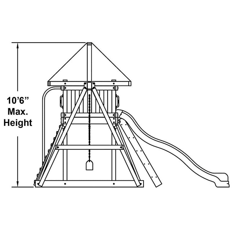 Congo Monkey Playsystem Adventurer Wooden Swing Set - view 3