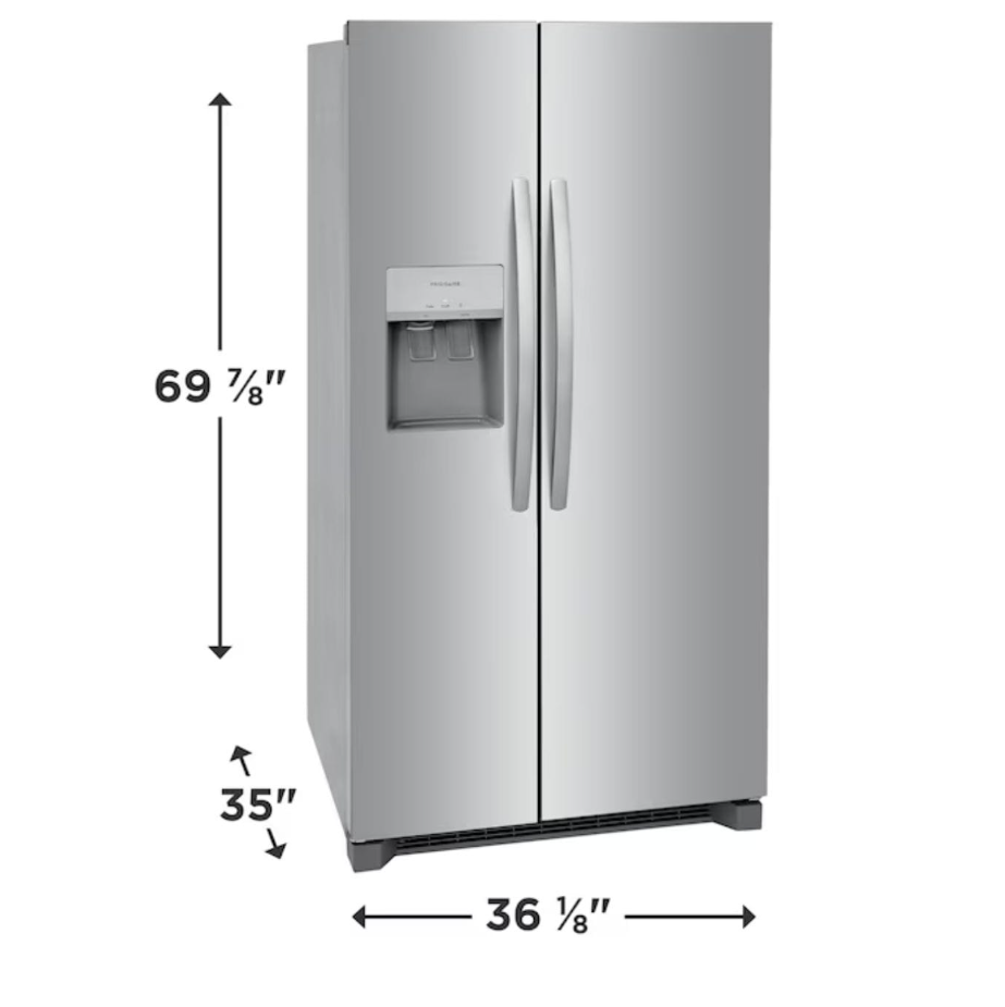 Frigidaire 36-Inch Side-by-Side Refrigerator - Appliance - view 3