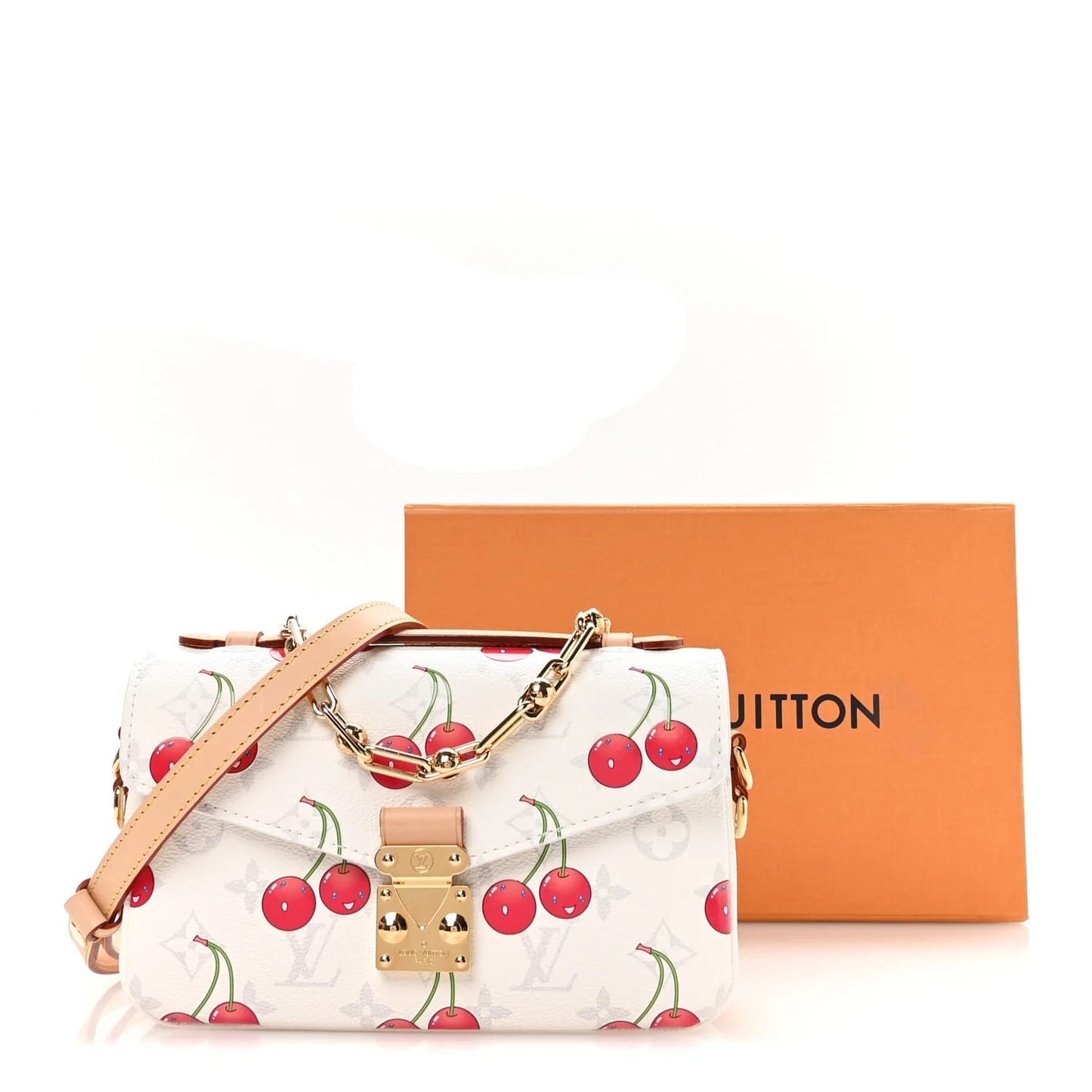 LV X TM Monogram Cerises Pochette Metis East West White - view 9