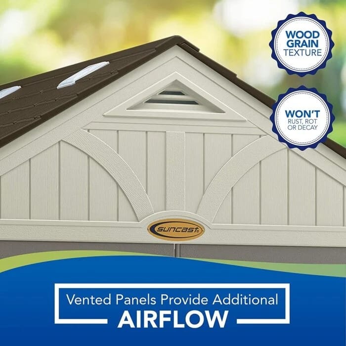 Suncast Tremont 8x10 BMS8100 Outdoor Resin Storage Shed - view 4