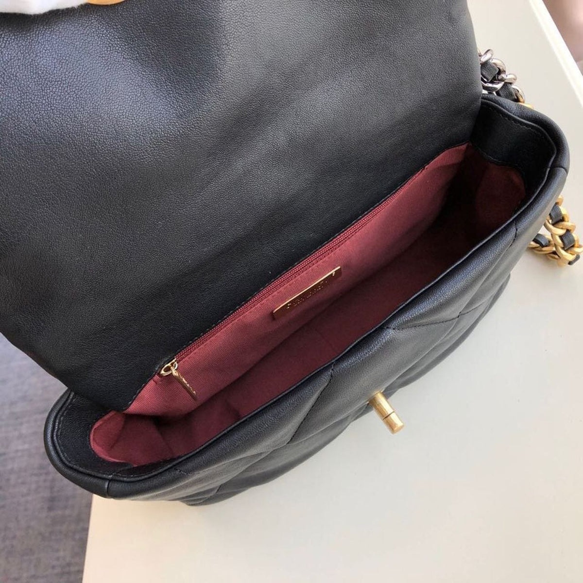 Chanel 19 Flap Bag 26cm Goatskin Leather Fall/Winter Act 1 Collection, Black - view 8