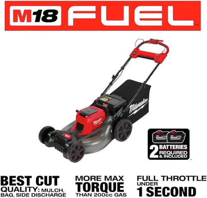 Milwaukee 2823-20 M18 Fuel Self-Propelled Dual Batterys 21-in Walk Behind Mowers - view 3