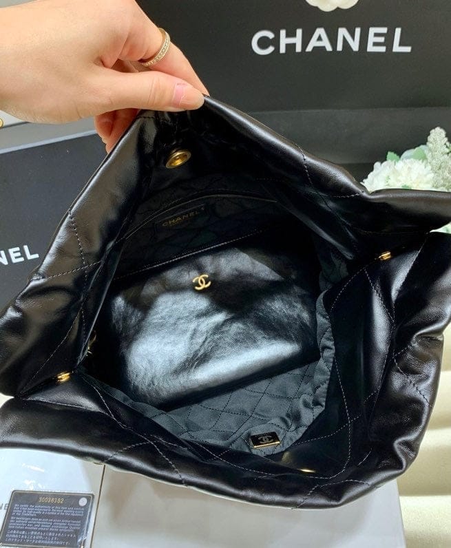 Chanel 22 Large Handbag 37cm Black - view 8