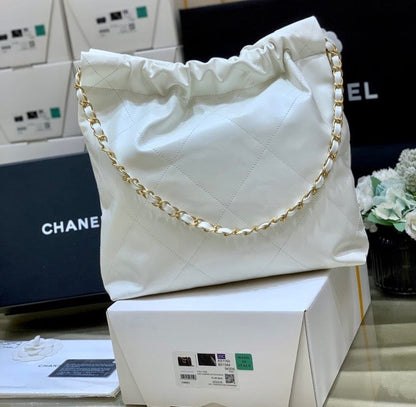 Chanel 22 Large Handbag 37cm White - view 5