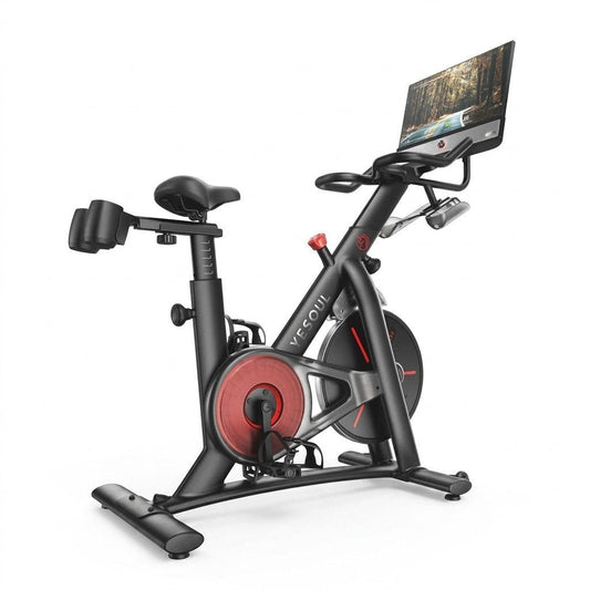 Yesoul Exercise Bike G1M Max (Bike with Screen) Smart Exercise Bike with 21.5 in HD Screen,Low Noise Indoor Cycling
