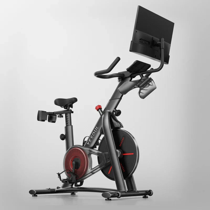 Yesoul Exercise Bike G1M Max (Bike with Screen) Smart Exercise Bike with 21.5 in HD Screen,Low Noise Indoor Cycling