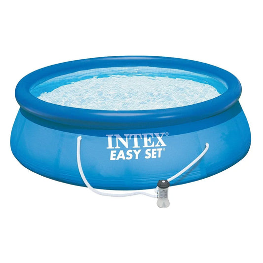 Intex 15 ft x 48 in Easy Swimming Pool Kit w/ 1000 GPH GFCI Filter Pump 26167EH