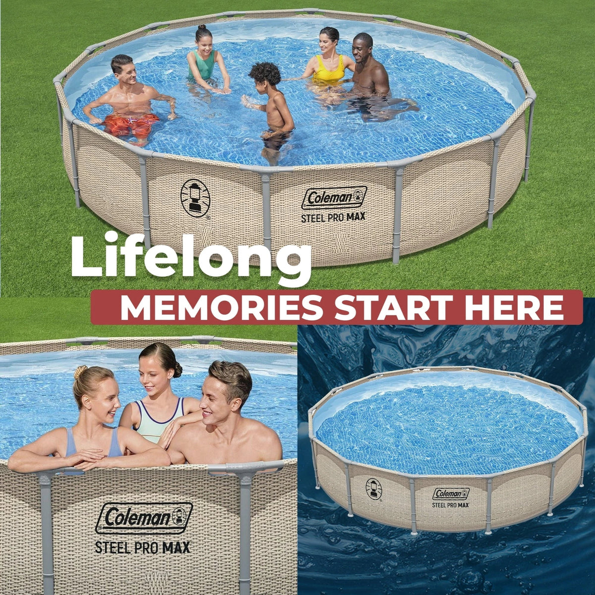 Coleman Steel Pro Max 14 ft x 33 in Round Metal Frame Above Ground Pool Set - view 9