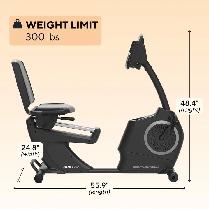 ProForm 325 CSX Indoor Exercise Bike with Compact Design and Quiet Digital Resistance - view 5