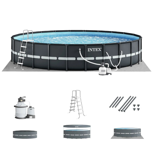 Intex Ultra XTR 18 ft x 52 in Round Above Ground Pool Set, Sand Filter Pump