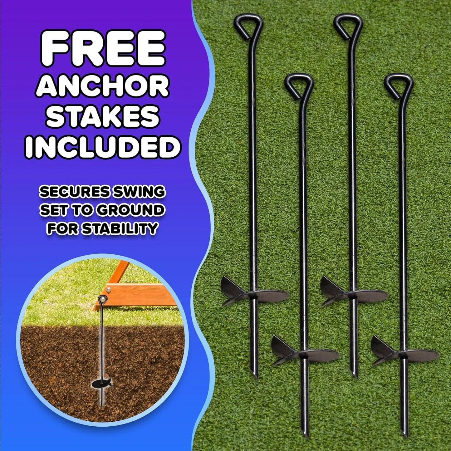 Sportspower Amelia Heavy-Duty Cedar Wooden A-Frame Swing Set - view 7