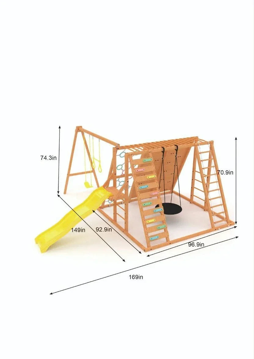 Avenlur Sycamore Outdoor Sensory Swing Set & Jungle Gym - view 3