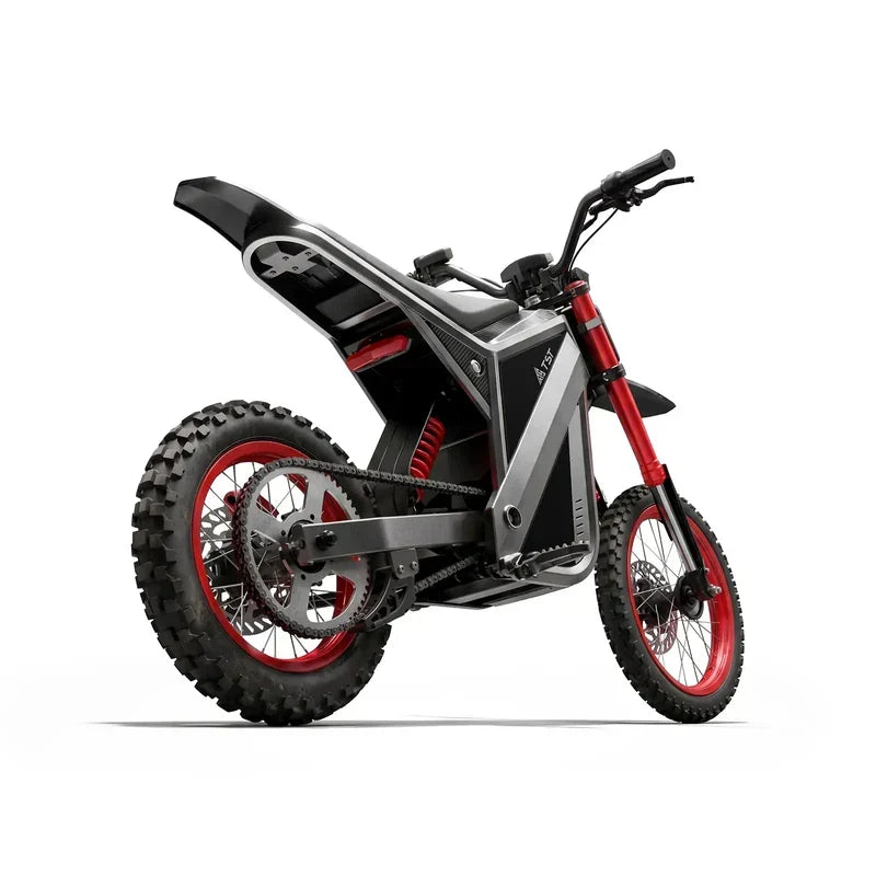 TST GT63 Electric Dirt Bike, 2400W Brushless Hub Motor, 45 MPH Top Speed, 48V 22.5Ah Battery with 50 Mile Range, 210Nm