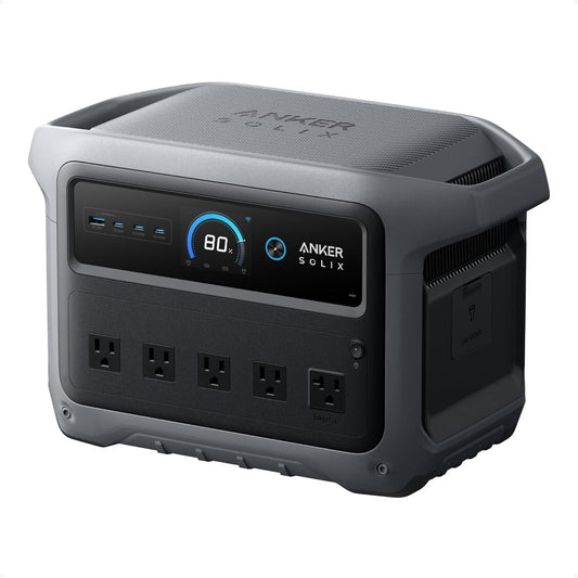 Anker Solix C1000 Gen 2 Portable Power Station, 2,000W (Peak 3,000W) Solar Generator, Full Charge in 49 Min, 1,024Wh