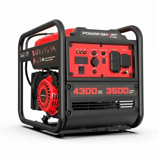 PowerSmart 4300-Watt Portable Generator with Inverter Technology, 3500W Rated, 223cc 4-Stroke Gas Powered Engine, 30
