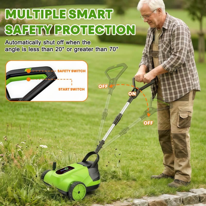 IToolMax 8.7-Inch Small Electric Lawn Mower for Yards & Gardens - view 8