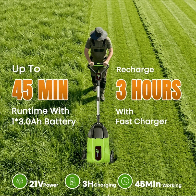 IToolMax 8.7-Inch Small Electric Lawn Mower for Yards & Gardens - view 9