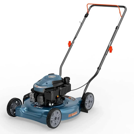Senix 20 in 144cc 4-Cycle Gas Push Lawn Mower with Side Discharge LSPG-L4