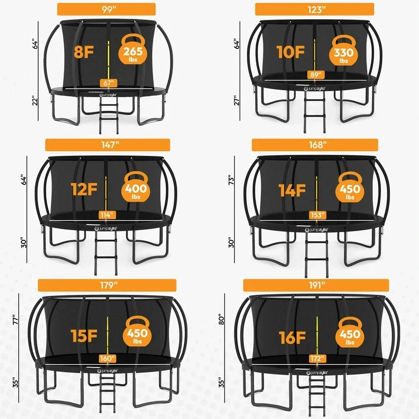 Jumpzylla Premium Trampoline with Extra Protection | ASTM Safety Certified - view 12