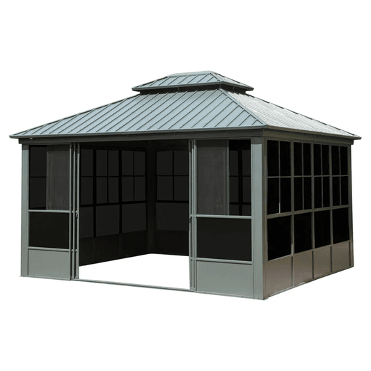 Hard top Aluminum Gazebo 12 ft x 14 ft