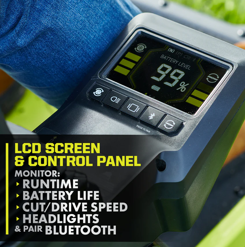 Ryobi 80V HP Brushless 30 in. Battery Electric Cordless Zero Turn Mower with 80V 10 Ah Batteries - view 14