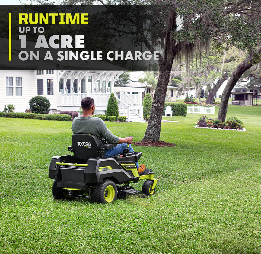 Ryobi 80V HP Brushless 30 in. Battery Electric Cordless Zero Turn Mower with 80V 10 Ah Batteries - view 8