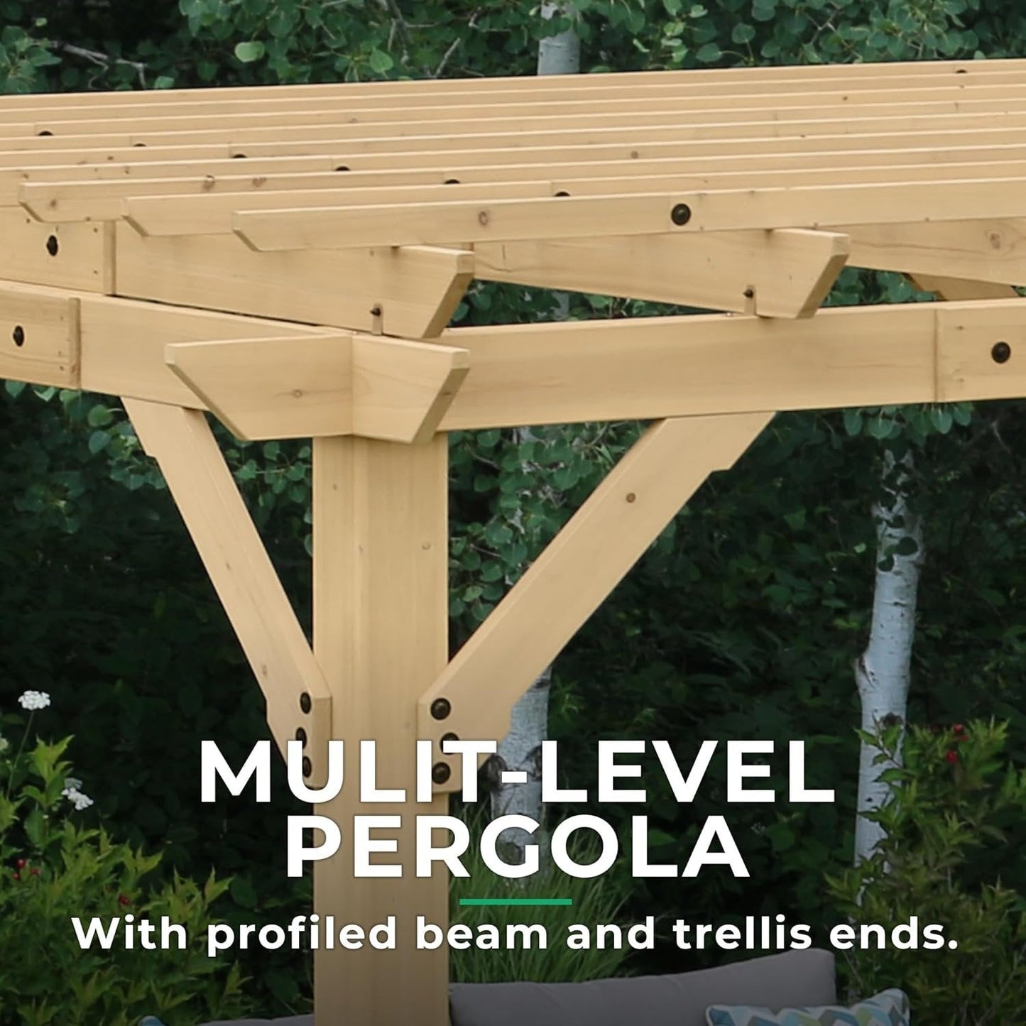 Yardistry 10 x 22 Meridian Pergola - Gazebo - view 4