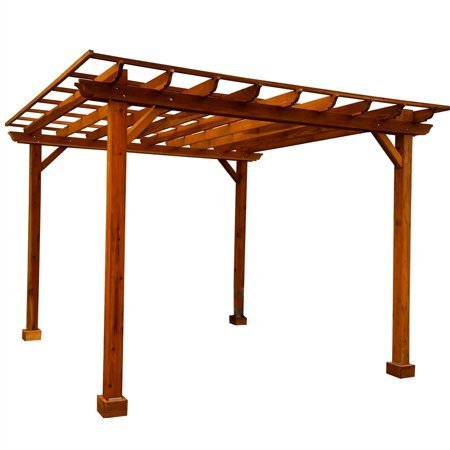 16 Ft. X 16 Ft. Pacific Douglas Fir Wood Traditional Pergola - view 2