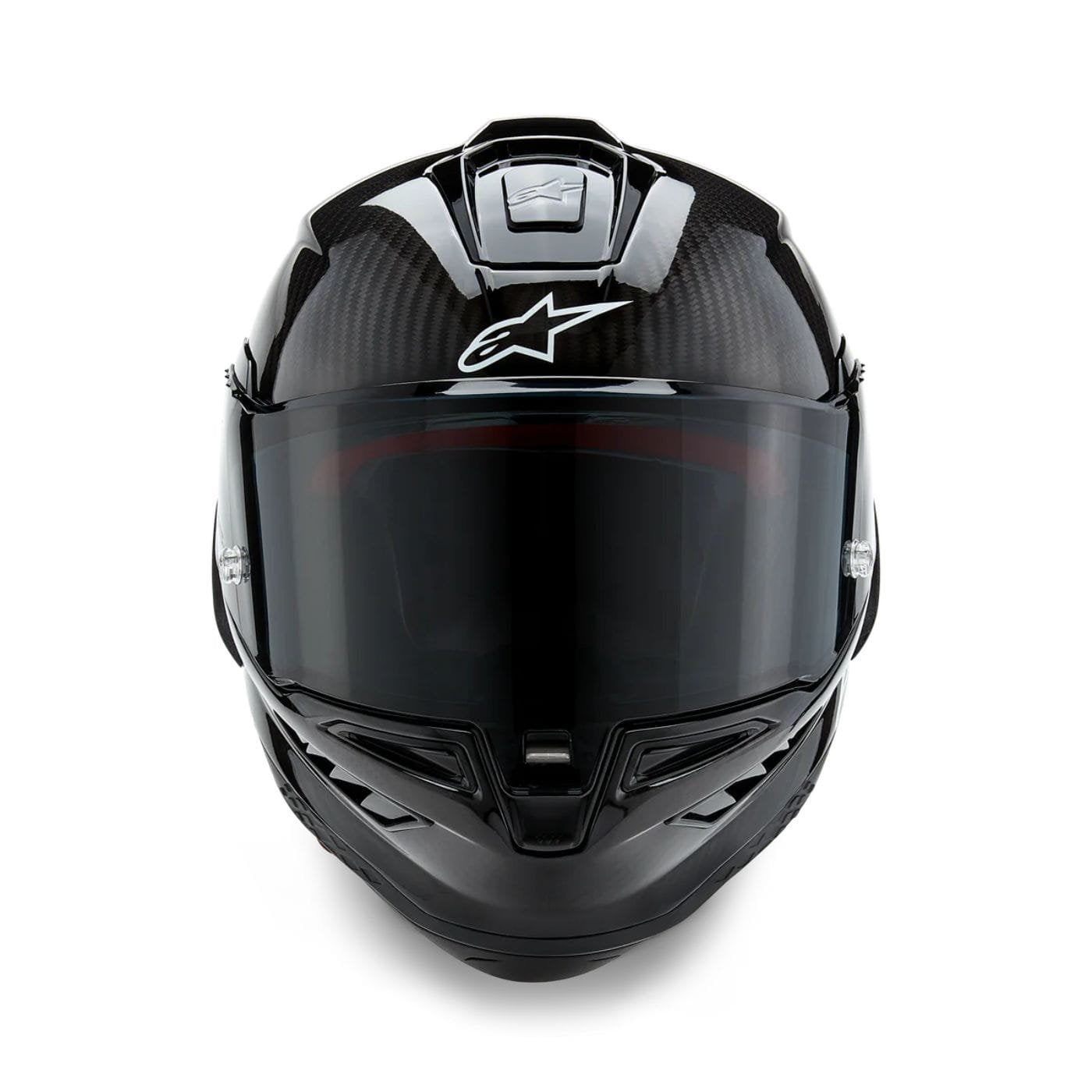 Alpinestars Supertech R10 Element ECE 06 / FIM Full Face Helmet Gloss Black / Carbon / Silver - view 3