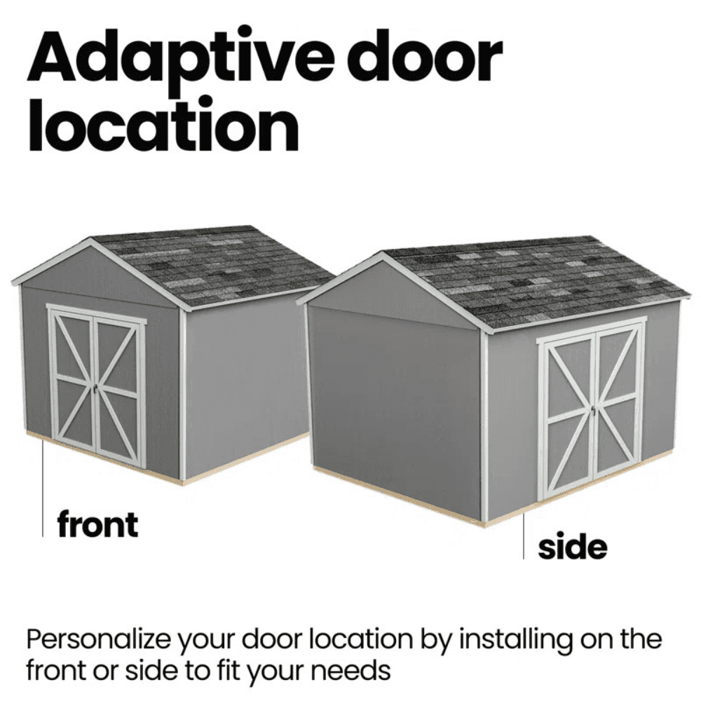 Astoria 12 ft. x 12 ft. Outdoor Wood Storage Shed - view 7