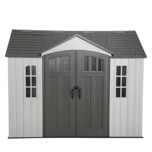 Lifetime 10 ft x 8 ft Outdoor Storage Shed, Gray