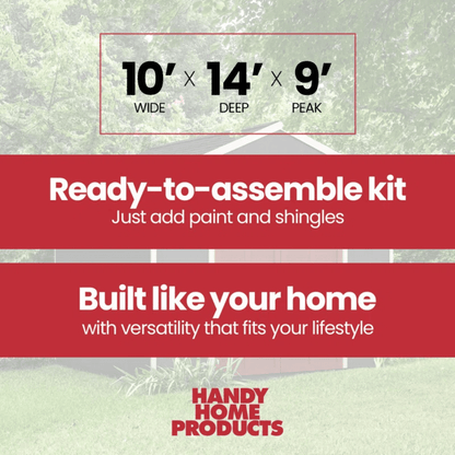 Rookwood 10 ft. W x 14 ft. D Wood Storage Shed - view 7