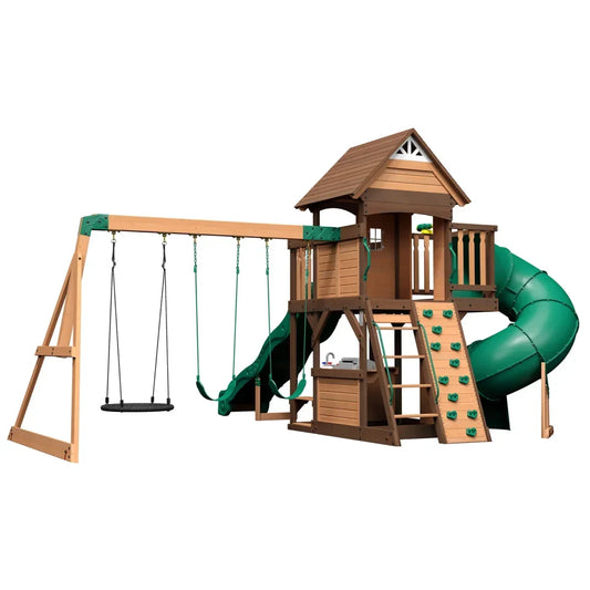 Backyard Discovery Cedar Cove Swing Set - Play Equipment