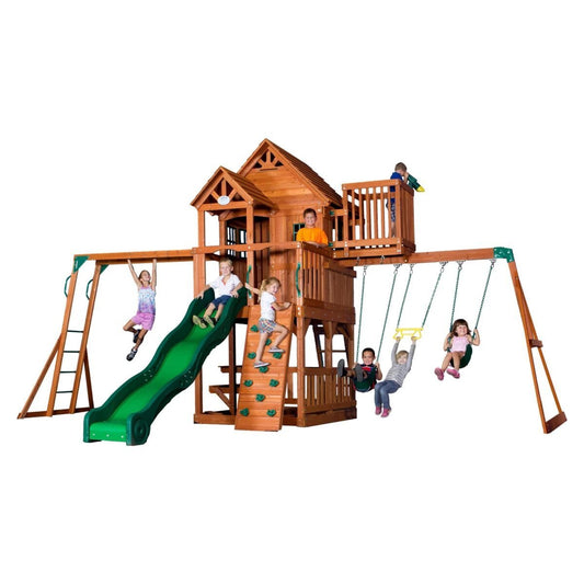 Backyard Discovery Skyfort II Swing Set - Play Equipment