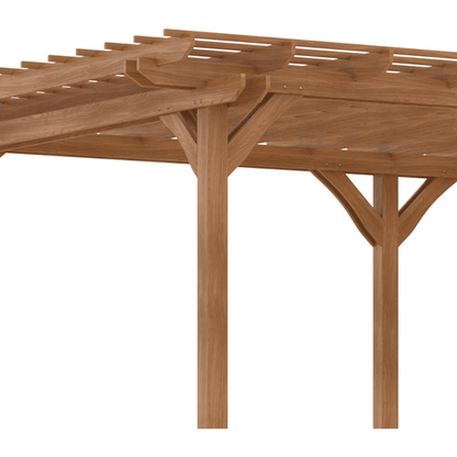 Outsunny 12 ft x 20 ft DIY Deck Outdoor Wood Pergola - view 6